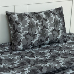 Постельное бельё 1.5-спальное «Этель» Military gray, бязь