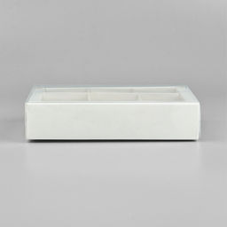 Цена за 5 шт. Коробка под 6 конфет с ячейками «Белая», 10 х 14.5 х 3 см