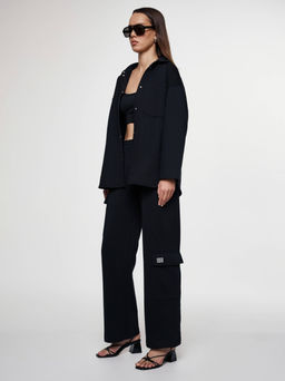 CONTE Брюки из футера с накладными карманами LBK 2584 black - Conte elegant фото 8