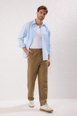 TRENDYOL MAN Siyah Wide Leg Bol Kumas Baggy Pantolon TMNSS23PL00039 - Trendyolmilla фото 2