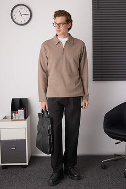 Ta_ D___k Omuz Regular Fermuarl_ Polo Yaka T-shirt/Sweatshirt TMNAW26PO00000 - Trendyolmilla фото 2