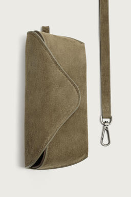 FUNDA DE GAFAS PIEL / Verde Caqui - Zara фото 3