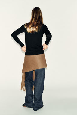 JERSEY B?SICO PUNTO LISO / Negro - Zara фото 5