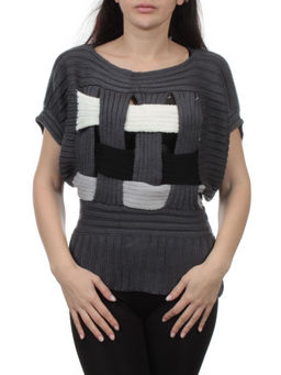 901 GRAY Кофта женская (65% хлопок, 35% полиэстер)