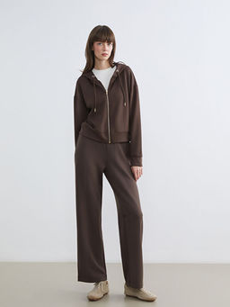 Kap??onlu Kad?n Fermuarl? Sweatshirt