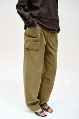 CAMISETA COMBINADA POPEL?N / Marr?n chocolate - Zara фото 3