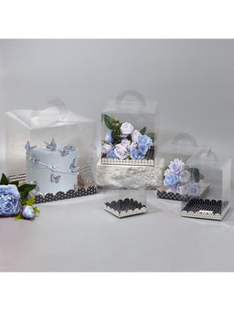 Цена за 5 шт. Коробка кондитерская, сундук, упаковка, For you, 16×16×18 см