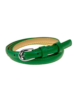 Ремень женский из искусственной кожи, цвет зеленый