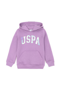 _ocuk Lila Basic Kap__onlu Sweatshirt
