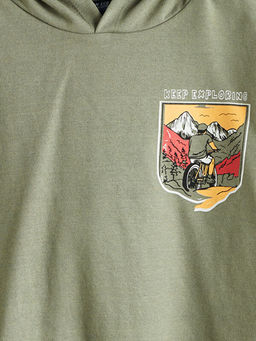 Kap??onlu Erkek ?ocuk Sweatshirt