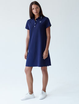 Платье-поло трикотажное - Vilatte фото 5