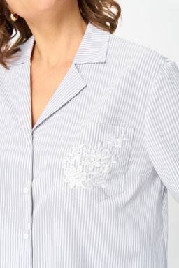 Блуза Svetlana Style 2168 серый/полоска