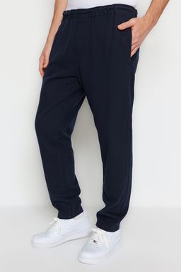 Lacivert Regular Fit Lastik Belli Gabardin Pantolon TMNSS23PL00033 - Trendyolmilla фото 4