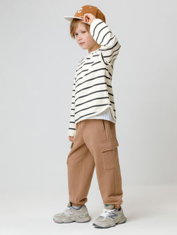 КР 400854/коричневый 1038 к584 брюки для мал