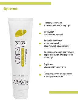 Акция! ARAVIA Professional Крем для рук Cream Oil с маслом макадамии и карите, 100мл./15 НОВИНКА  фото 3