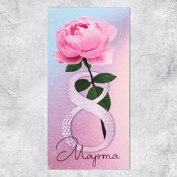 Цена за 10 шт. Конверт для денег 8 марта, 16.5?8 см