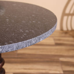 Стол кофейный, 41×41×57 см, алюминий, мрамор