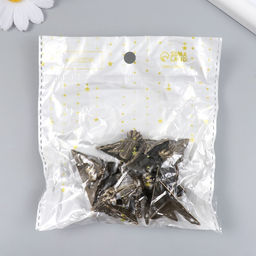 Уголок (ножка) для шкатулки металл "Фигурная" бронза набор 8 шт 2,9х4 см