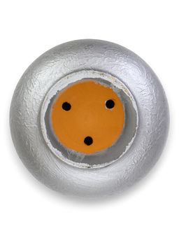 Горшок цветочный с поддоном 3 л, d18/h15,5 см серый керамика, "Перл" (М)