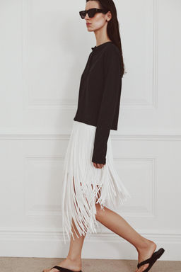 CAMISETA ALGOD?N 100% BOTONES / Negro - Zara фото 4