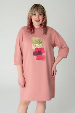 Арт. 8301 Платье 50-58 5 (шт) Цвет:пудра