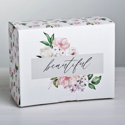 Коробка?пенал, упаковка подарочная Beautiful, 30?23?12 см
