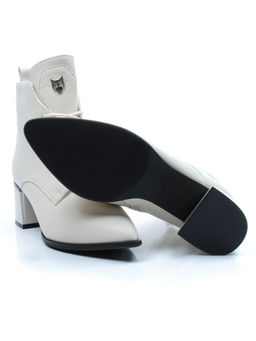 01-PCG270-2 LT.BEIGE Ботинки демисезонные женские (натуральная кожа, байка)