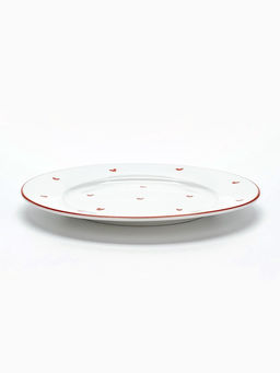 Тарелка плоская керамическая Любовь в деталях, d=20 см, ручная работа