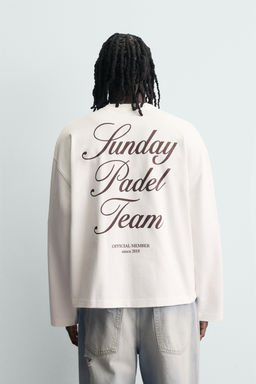PRINTED SLOGAN T-SHIRT - Zara фото 3