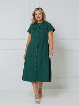 Платье 1338 темно-зеленый