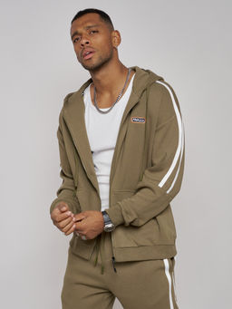 Спортивный костюм мужской трикотажный демисезонный цвета хаки 12011Kh - Mtforce фото 20