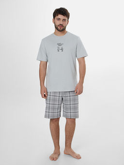 Комплект мужской домашний серый