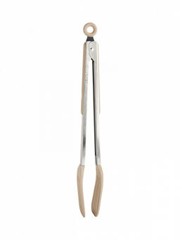 Щипцы кухонные универсальные 33,5x5,5 бежевый Нерж.сталь, силикон - Denastia фото 3