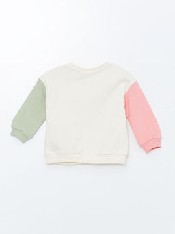 Bisiklet Yaka Minnie Mouse Bask?l? K?z Bebek Sweatshirt ve Tayt 2li Tak?m - Waikiki фото 3