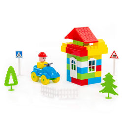 Конструктор Строитель (76 элементов) (в пакете) - Полесье фото 4