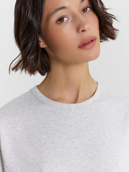 Футболка женская серая