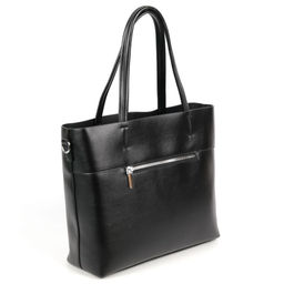 Женская сумка шоппер из эко кожи 8333-836 Блек - Cidirro фото 3