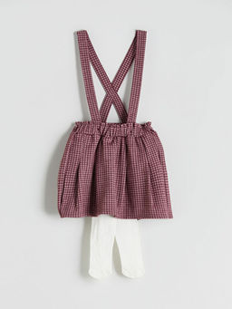 Beli Lastikli K?z Bebek ?ort ve K?lotlu ?orap 2li Tak?m