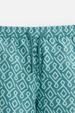 GEOMETRIK DESENLI UZUN DENIZ SORTU - Zara фото 8