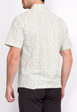 Сорочка мужская короткий рукав GREG 143/107/5432/KZS/1 STRETCH  фото 7