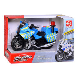 Машина "Полицейский мотоцикл" 1:20, цвет синий, в коробке