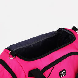 Сумка спортивная на молнии, отдел для обуви, длинный ремень, цвет розовый - Simaland фото 5