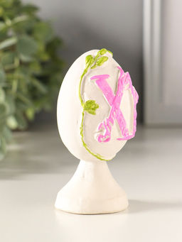 Фигурка гипс Яйцо Пасхальное ХВ, 9?4 см, с розовым