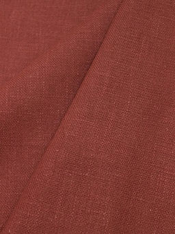 Конопля с хлопком-диагональ цв.Винтажный терракотово-коричневый, ш.1.4м, конопля-80%, хлопок-20%