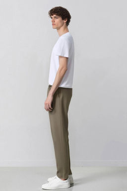 %100 Pamuk Relax Fit Rahat Kesim Yazl_k M_slin K_sa Pa_a Jogger Pantolon