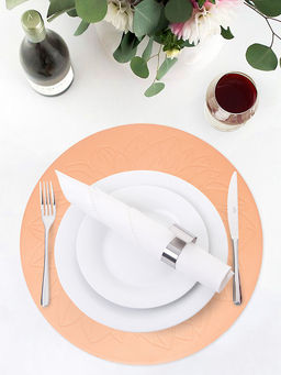 Салфетка сервировочная D36 персиковый ЭВА