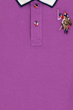 Базовая футболка фиолетового цвета для мальчиков Неожиданная скидка в корзине - U.s. polo assn фото 3