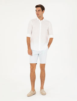 Beyaz Keten Regular Fit G_mlek - Pierre cardin фото 4