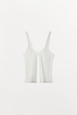 TOP POINTELLE LAZO / Blanco