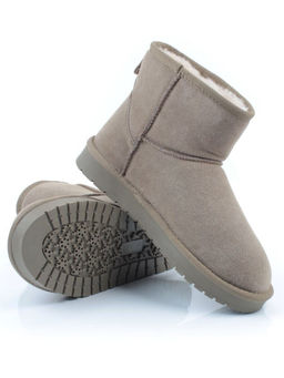 04-PF5854-6 KHAKI Угги женские (натуральная замша, 100% шерсть)